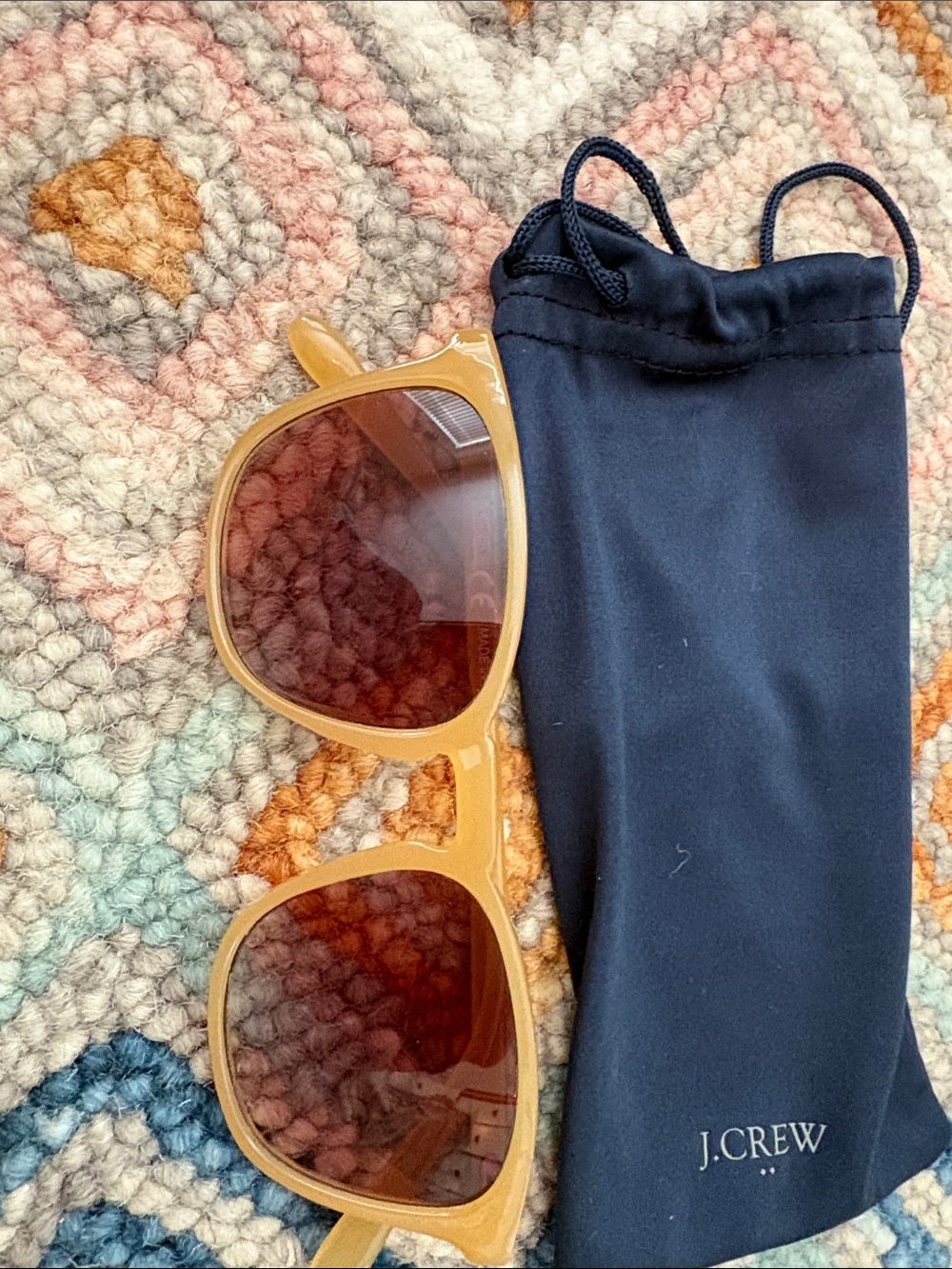 J. Crew Honey Amber Sunglasses with Brown Lenses